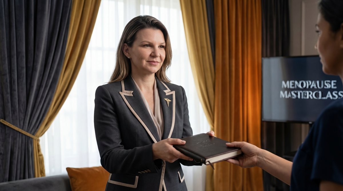 Caregiver reviewing health checklist with elderly father
