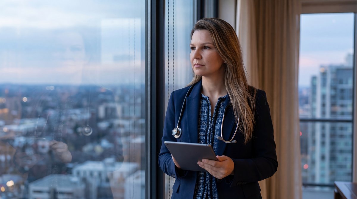 Patient and physician discussing health plan