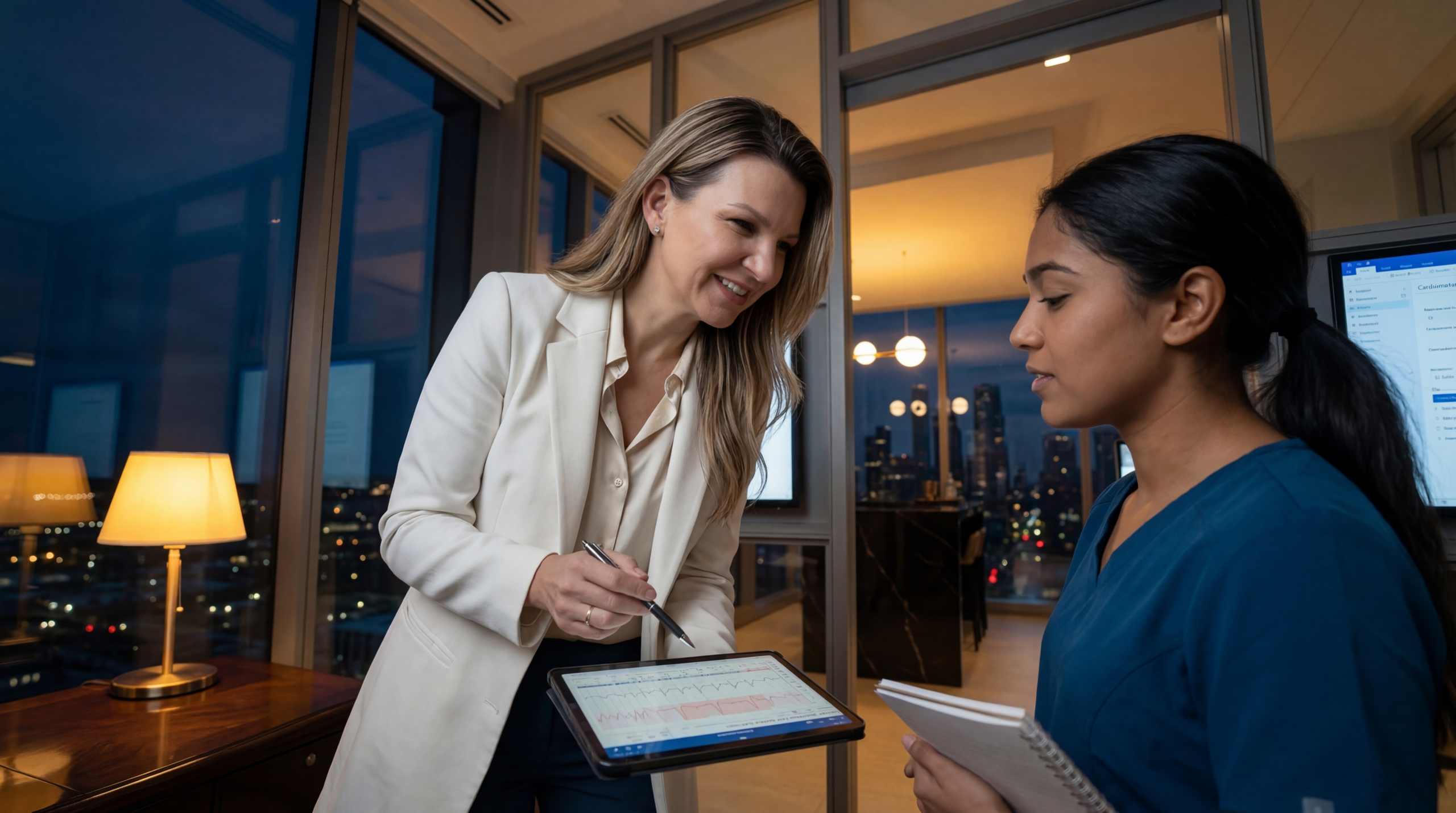 Graphic representing consistent health management and checkups