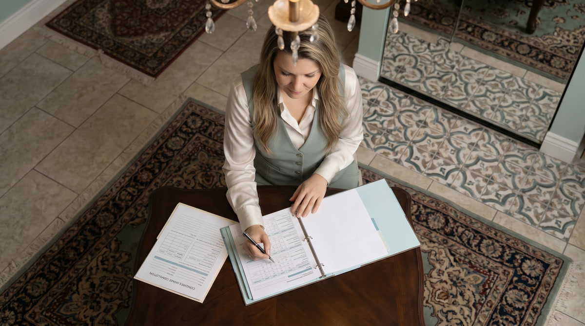Doctor reviewing prediabetes health chart with patient in a modern clinical setting